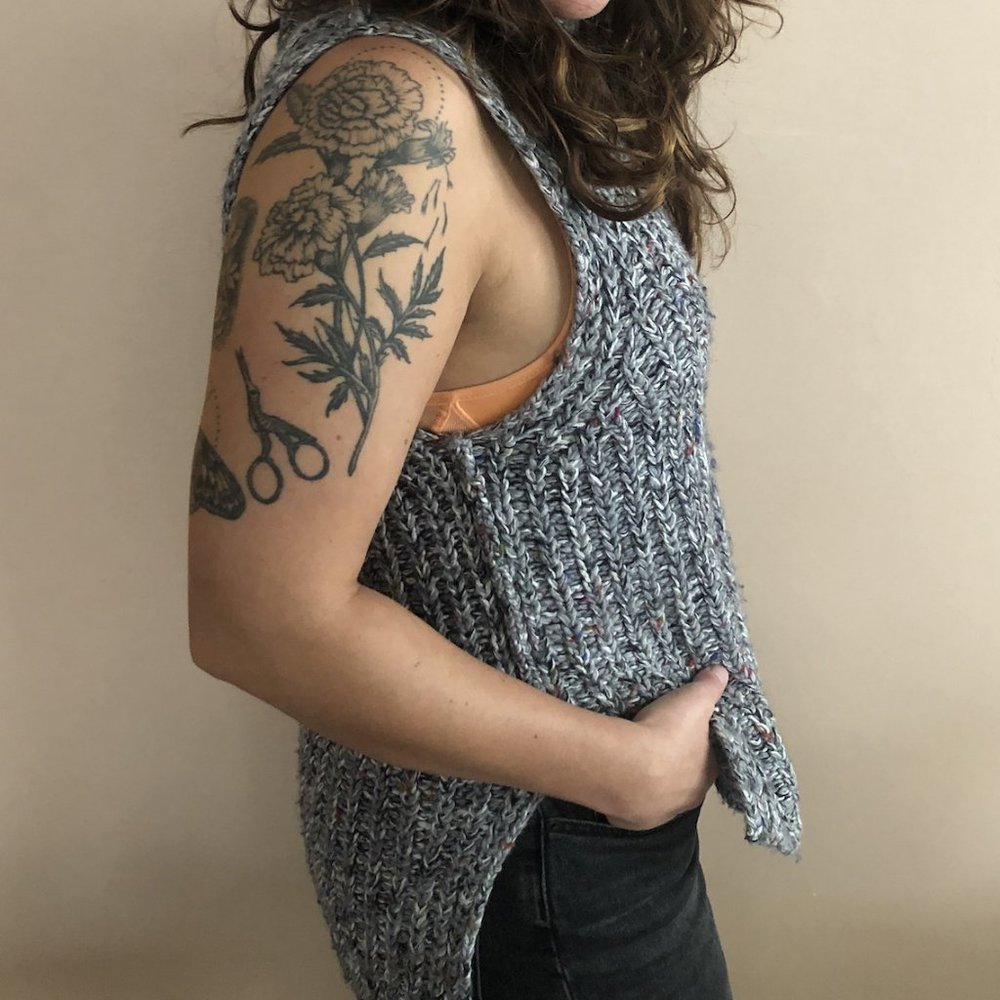 Moth by Anthropologie Mock Neck Gray Marl Sweater